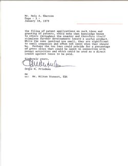 Letter from Orrie M. Friedman to Nels A. Cherson [sic], January 18, 1979