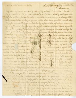 Brantz, Lewis, Philadelphia, "1 Jun 1834 (two letters) and Baltimore, 25 Jun 1834, to William Maclure, Mexico., 1834 Jun 1 & 25