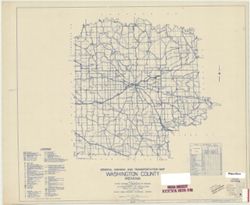 General highway and transportation map of Washington County, Indiana