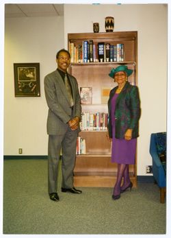 Maxine Powell, fashion consultant for Motown, with Charles Sykes
