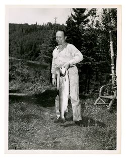 Jack Howard posing with fish