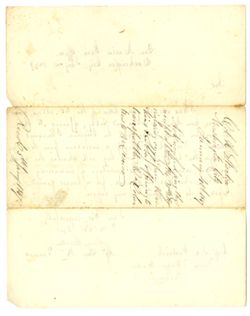 1847, Jan. 4 - Stanton, Henry, 1796-1856, soldier. Washington, [D.C.] To J. C. Goolrick, Forage and wagon master, Richmond, Virginia. Acknowledging receipt of letter enclosing one from Haskins and Libby, offering to charter vessels to transport Virginia volunteers to Mexico.