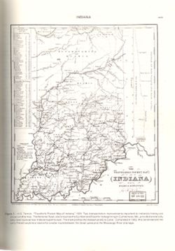 The Traveller's Pocket map of Indiana