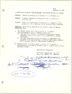 R-59 Resolution Endorsing Open Vocational Recruitment on the Indiana University Campus, 08 February 1968