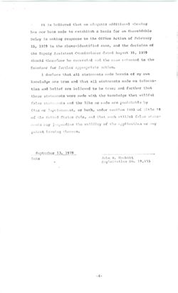 Petition to the Commissioner Personally to Revive [black walnut patent applications], September 5, 1978