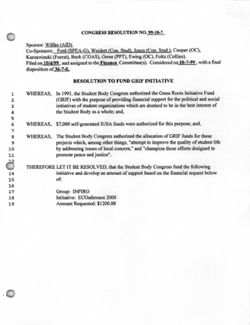 99-10-7 Resolution to Fund GRIF Initiative