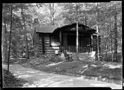 Carl J. Holman cabin, closer, Helmsburg road