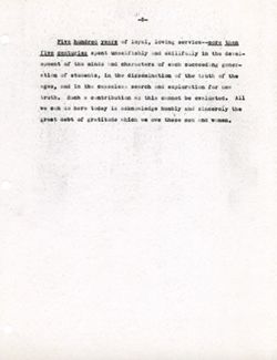 "Remarks at the Annual Indiana University Alumni Luncheon" -Indiana University, Bloomington June 13, 1938
