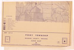 Perry Township, Monroe County, Indiana, zone map