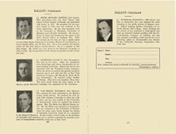 "Ballot for Alumni Councillors" vol. XI, no. 5