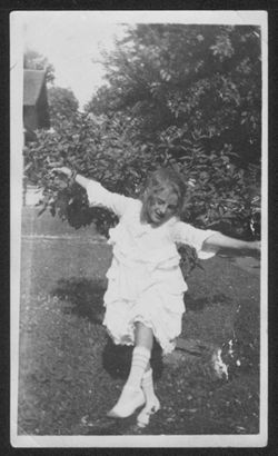 Martha Carmichael dancing at 10 years old.
