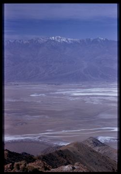 11045' Telescope Peak seen across Death Valley from Dante's View (elev. 5760') EK Cushman