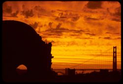 Golden Gate Sunset sky C.W. Cushman