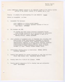 90: Summary Version of the Remaining Agenda of the Special Meeting of the Faculty, May 5, 1969