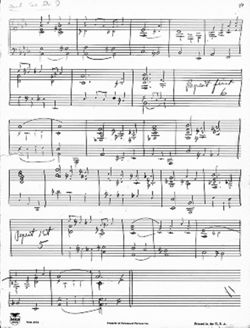 And So Do I, holograph / piano-vocal score, 1956
