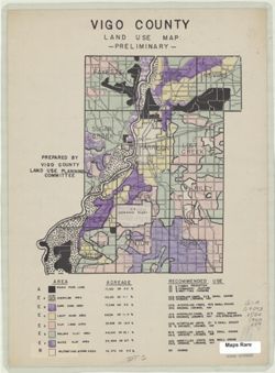 Vigo County [Indiana] land use map: preliminary