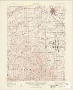 Franklin Quadrangle Indiana : 15 minute series (topographic) [1950 printing without vegetation]