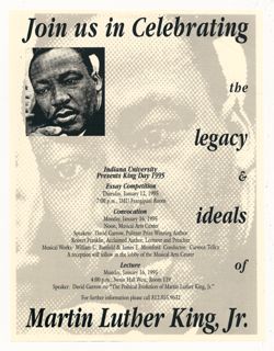 King, Dr. Martin Luther: Dr. Martin Luther King Day Information, 1995