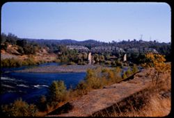 View up Feather river at Oroville. Early morning, Oct. 11.