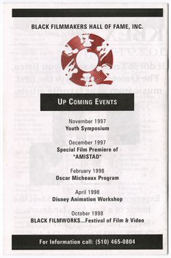 Black Filmworks program, 1997