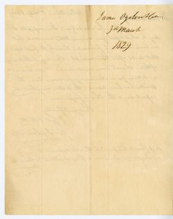 Ja[me]s OGILVIE & Co., New Orleans. To W[illia]m MACLURE, [Mexico]., 1829 Mar. 3