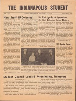 1965-11, The Indianapolis Student