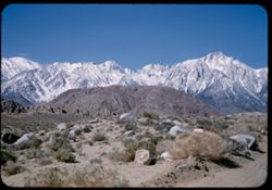 Crest line of the Sierra Nevada just south of Mount Whitney.
