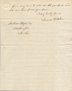 David Ritchie to Andrew Wylie, Jr., 17 November 1860