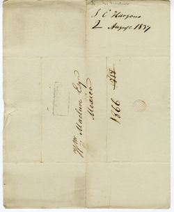Hargous, L. E., Vera Cruz to William Maclure, Mexico., 1838 Aug. 27