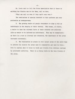 "Remarks on United Nations Hoosier State Press Association." -Marott Hotel April 11, 1958