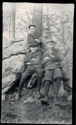Boys in woods