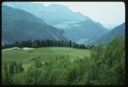 Green hills and mountains near Berchtesgaden in Germany