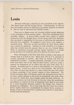 "Lenin," R. H.