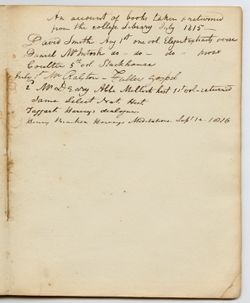 Faculty's Book of Records, Jefferson College, 1814-1826