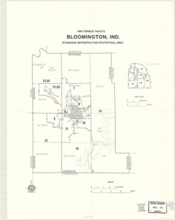 1980 census tracts, Bloomington, Ind. : standard metropolitan statistical area