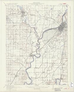 Indiana, 15 minute series (topographic), Vincennes quadrangle. [1934 reprint without vegetation]
