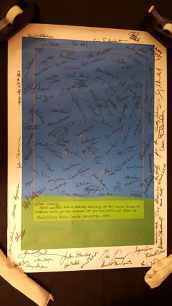 Signed Tanglewood Poster
