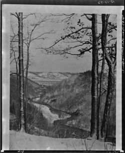 Clifty Falls making its way to Ohio River, winter