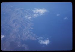 Aegean coast seen from Athens-Beirut Olympic jet