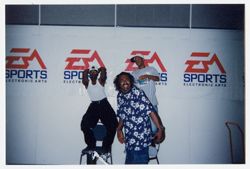 Michael Nixon with street team for EA Sports