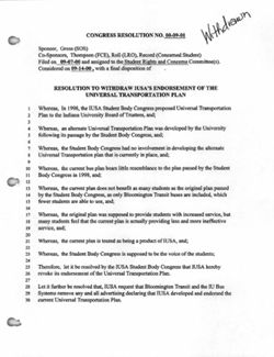 00-09-01(a) Resolution to Withdraw IUSA’s Endorsement of the Universal Transportation Plan