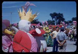 Ringling Circus Parade forms in back lot