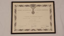 French Legion of Honor Award - 1977