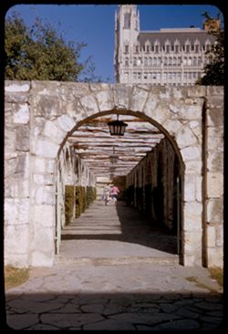 Archway and corridor The Alamo San Antonio