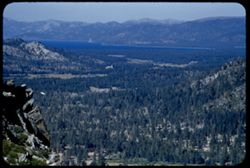 View from NE slope of Echo Summit north toward Lake Tahoe