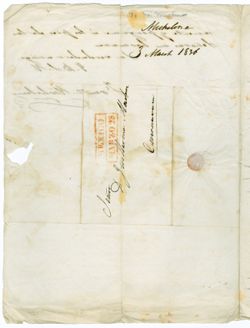 Michelena, Francisco, Mexico. To Guillermo Maclure, Guernavaca., 1836 Mar. 3