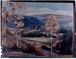 Painting of landscape by Musette O. Stoddard