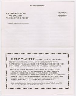 Focus on Liberia Newsletter, 1993-1997