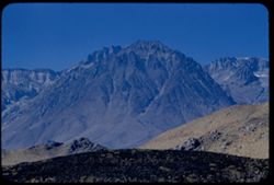from Owens Valley 5 mi. south of Big Pine View west toward Sierra Nevada