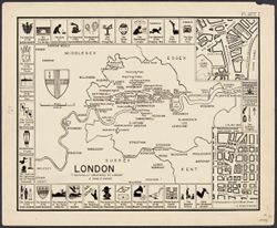 Wolff, Julian, 1905- . Map of London, 1940